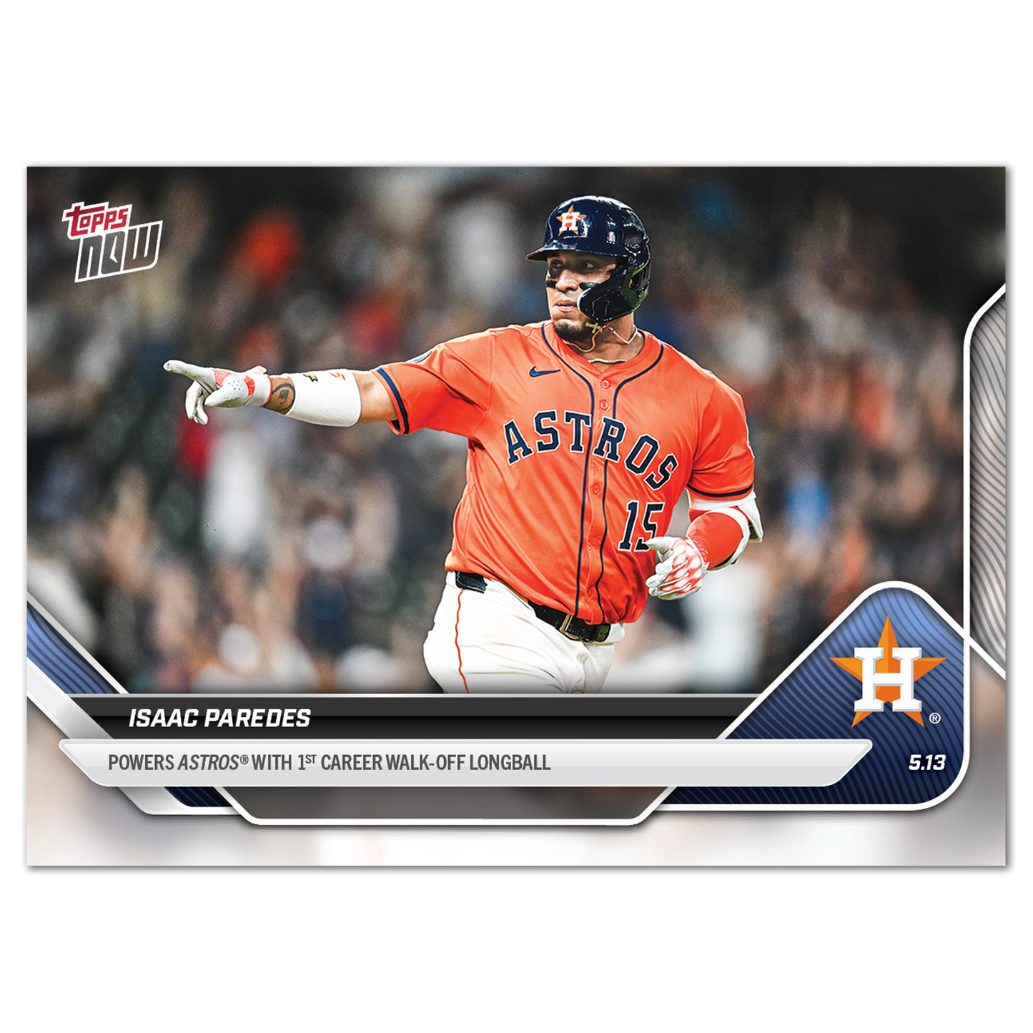 Isaac Paredes - 2025 MLB Topps NOW® - Card 173 - PR: 346
