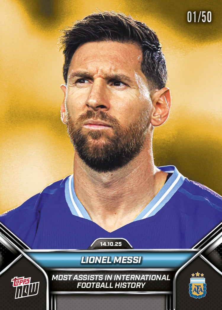 Lionel Messi - 2024-25 Argentina Topps NOW® - Card 3 - PR: 8429