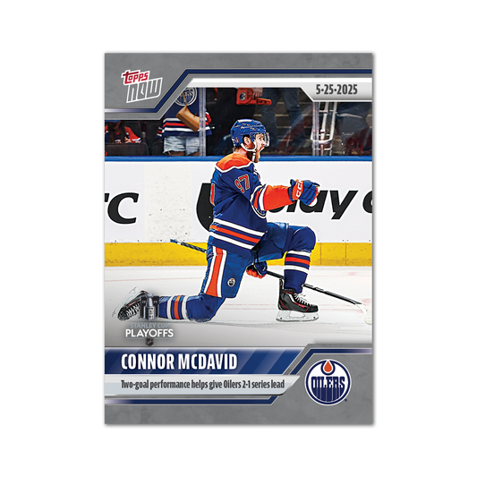 Connor McDavid - 2024-25 NHL Topps NOW® - Sticker # 195 Pack - PR: 305
