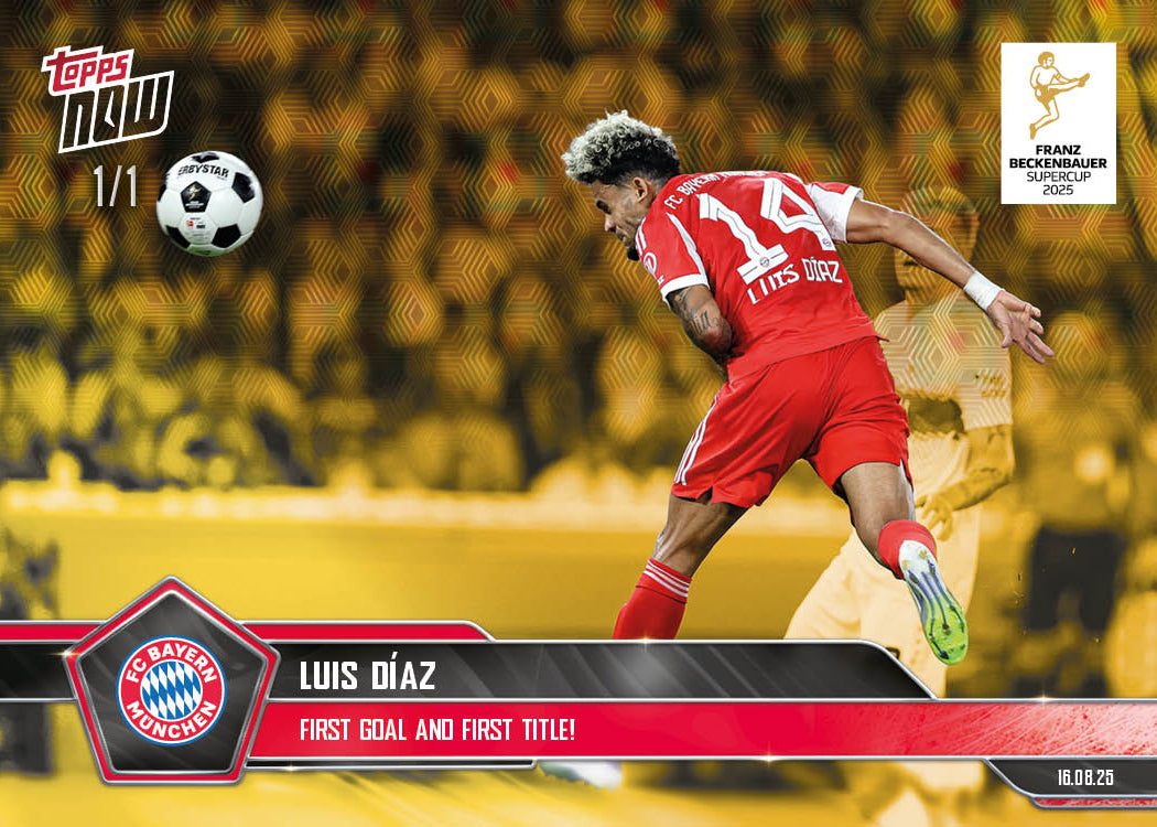 Luis Díaz - 2025-26 Bundesliga Topps NOW® Card 3 - PR: 411