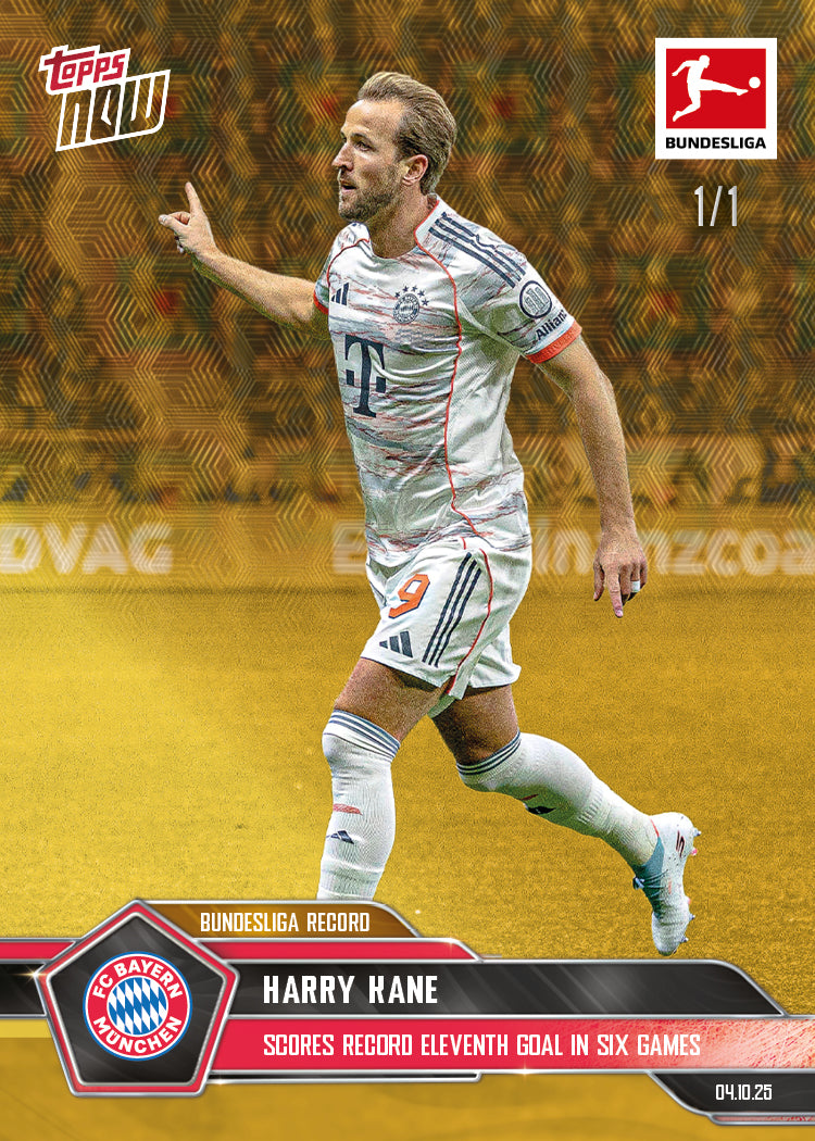 Harry Kane - 2025-26 Bundesliga Topps NOW® - Card 39 - PR: 329