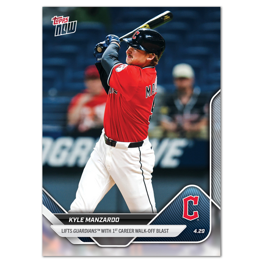 Kyle Manzardo - 2025 MLB Topps NOW® - Card 118 - PR: 533