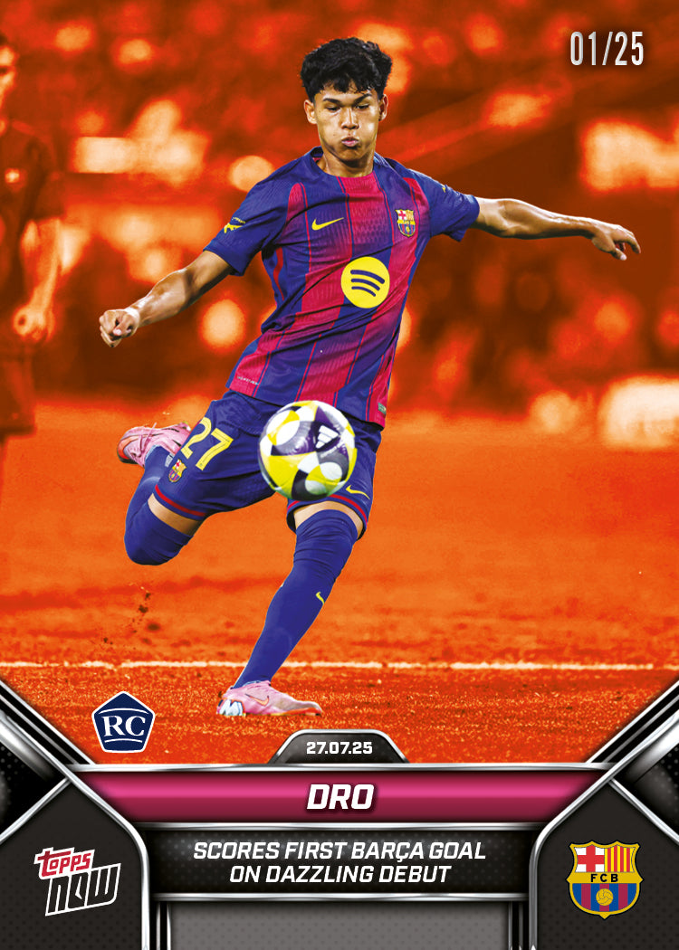 Pedro Fernandez - 2025 FC Barcelona Topps NOW® - Card 3 - PR: 1671