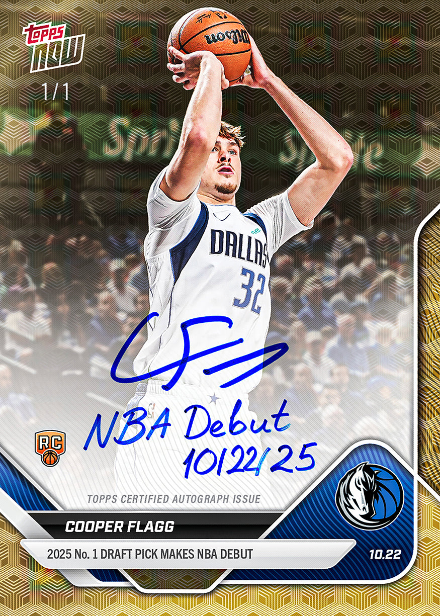 Cooper Flagg - 2025-26 NBA Topps NOW® - Card 6 - PR: 43182