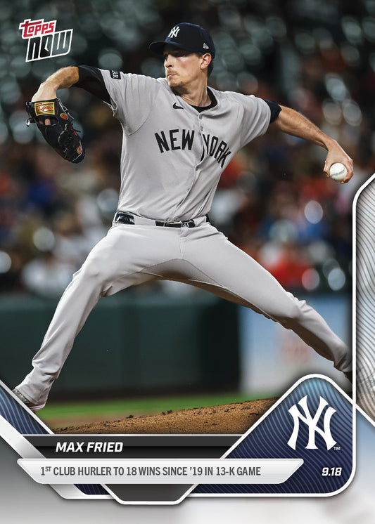 Max Fried - 2025 MLB Topps NOW® - Card 729 - PR: 699