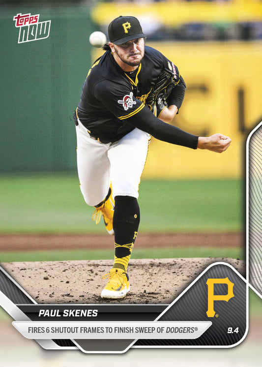 Paul Skenes - 2025 MLB Topps NOW® - Card 656 - PR: 3340