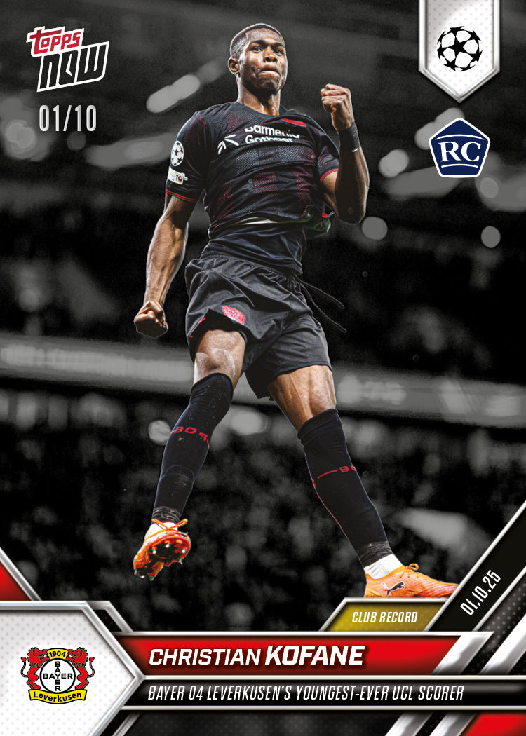 Christian Kofane - 2025-26 UCL Topps NOW® - Card 30