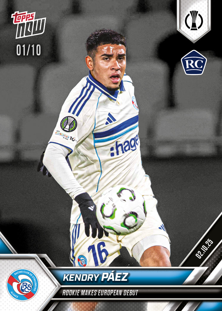 Kendry Páez - 2025-26 UECL Topps NOW® - Card 2 - PR: 862