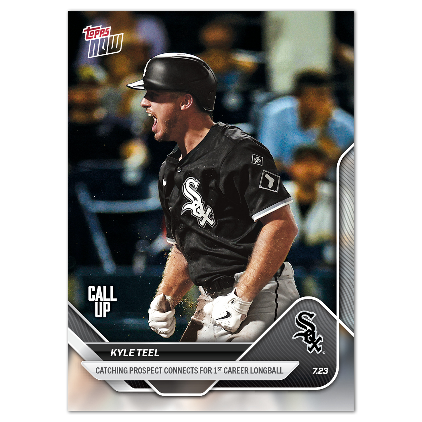 Kyle Teel - 2025 MLB Topps NOW® - Card 458 - PR: 806