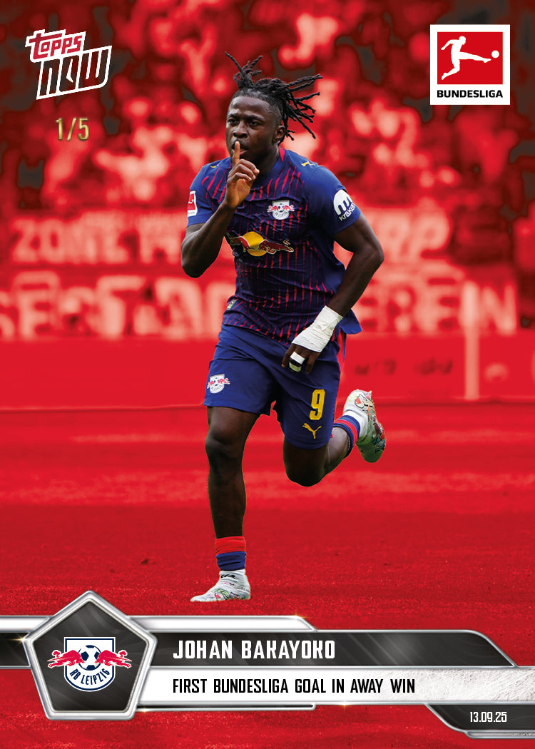 Johan Bakayoko - 2025-26 Bundesliga Topps NOW® - Card 18 - PR: 126