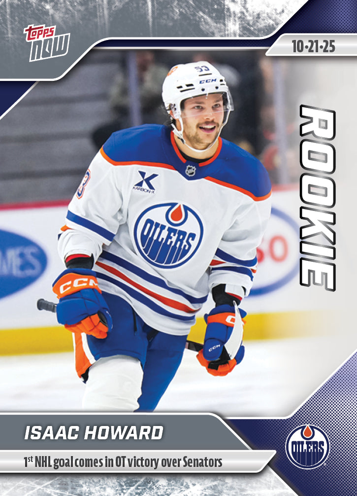Isaac Howard - 2025-26 NHL Topps NOW® - Sticker # 15 Pack - PR: 260