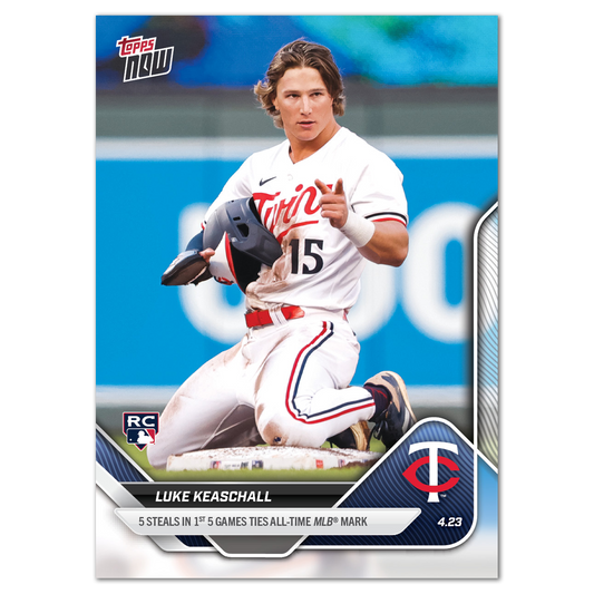 Luke Keaschall - 2025 MLB Topps NOW® - Card 102 - PR: 1606