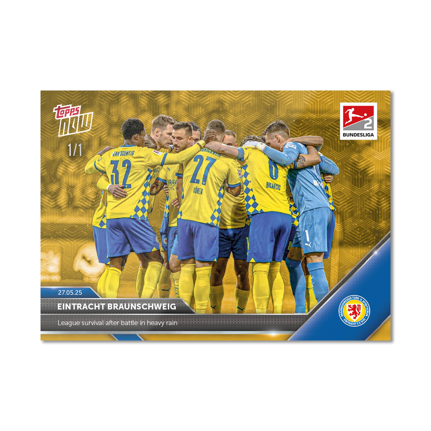 Eintracht Braunschweig - 2024-25 Bundesliga Topps NOW® - Card 196 - PR: 110