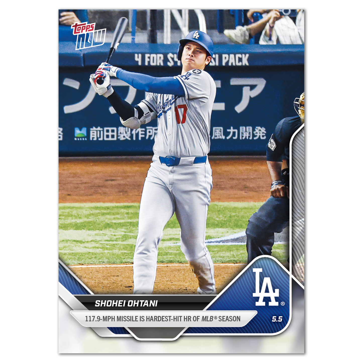 Shohei Ohtani - 2025 MLB Topps NOW® - Card 145 - PR: 5429
