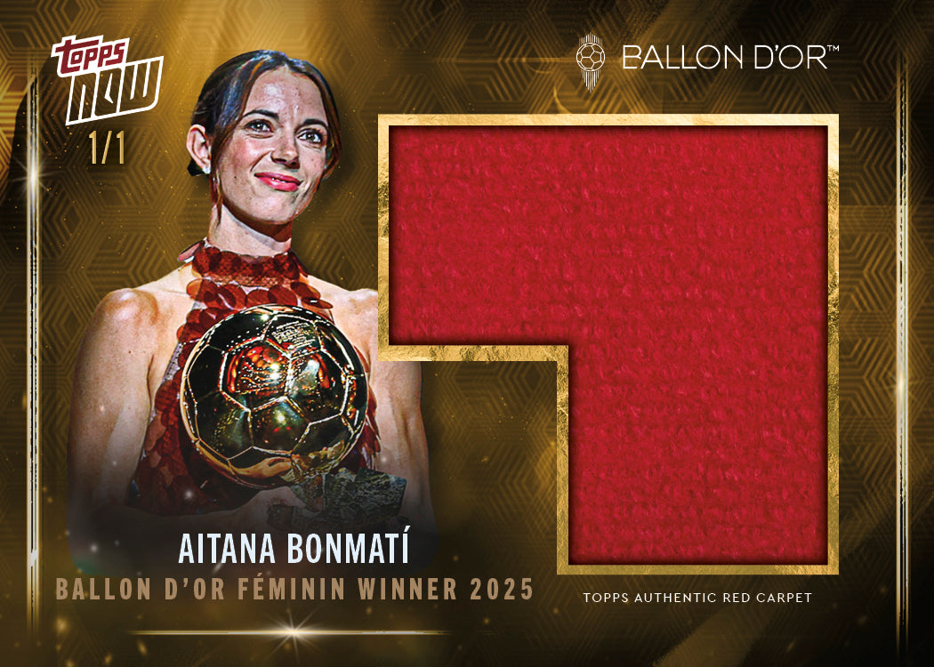 Aitana Bonmatí - 2025 Ballon d'Or Topps NOW® - Card 2 - LOOK FOR RELICS & AUTO - PR: 2839