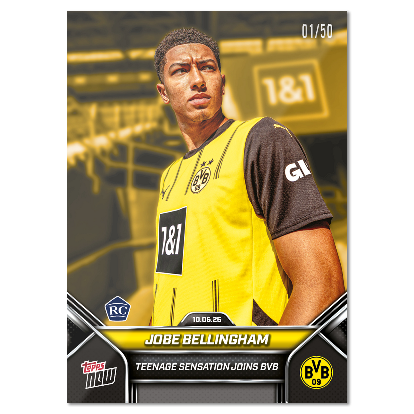 Jobe Bellingham - 2025-26 Borussia Dortmund Topps NOW® - Card 1 - PR: 3313