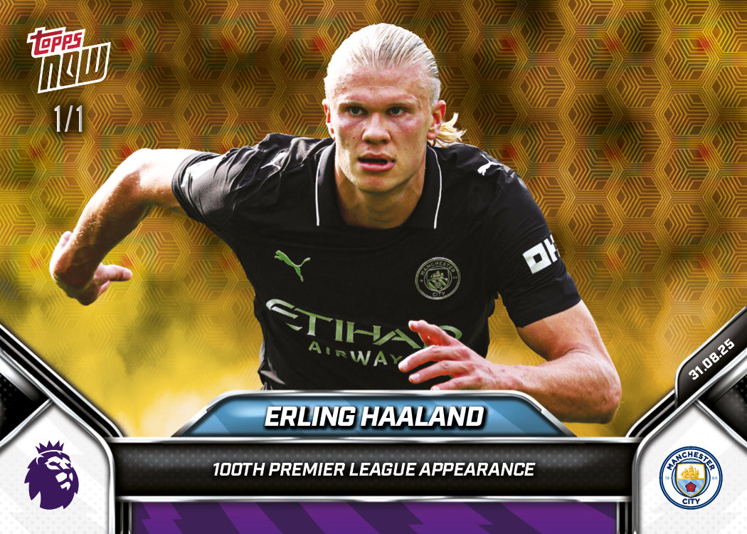 Erling Haaland - 2025-26 Premier League Topps NOW® - Card 15 - PR: 1340