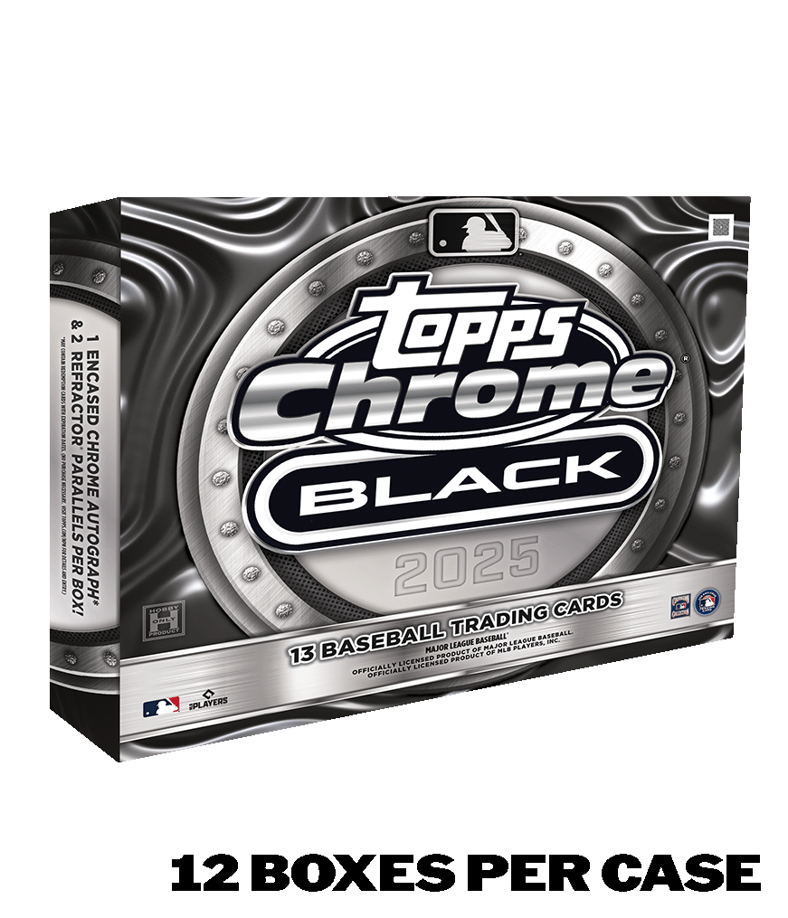 2025 Topps Chrome® Black Baseball - Hobby Box - Sealed Case