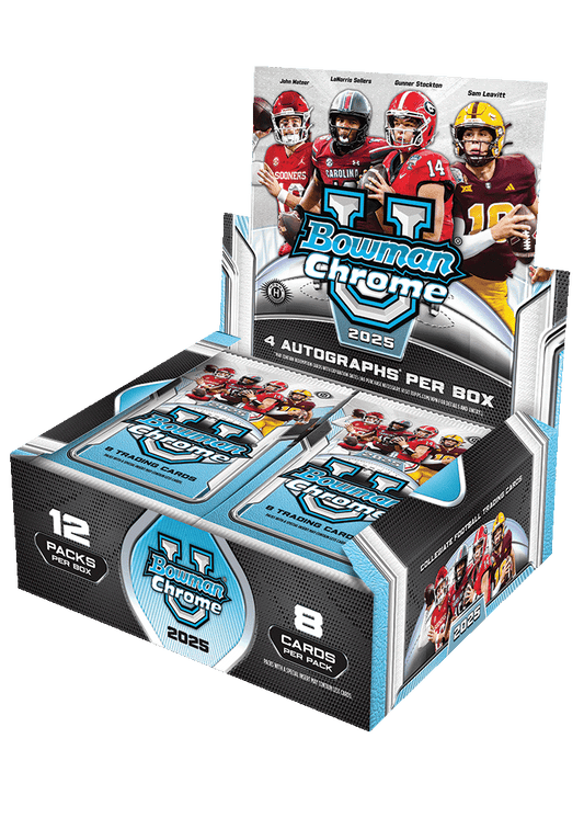 2025 Bowman University Chrome® Football - Hobby Jumbo Box