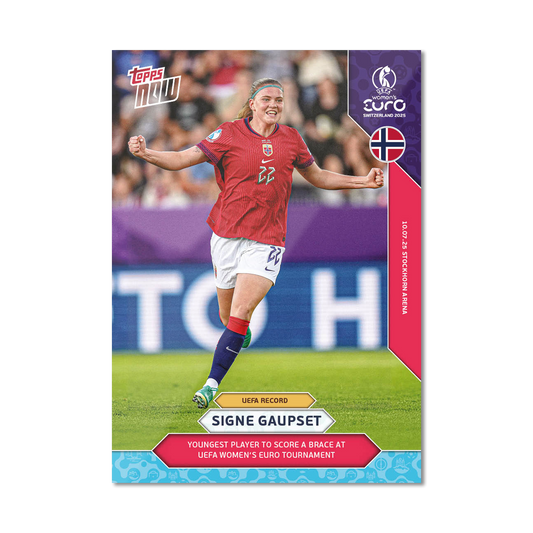 Signe Gaupset - UEFA Women’s EURO 2025™ Topps NOW®  - Card 15 - PR: 198