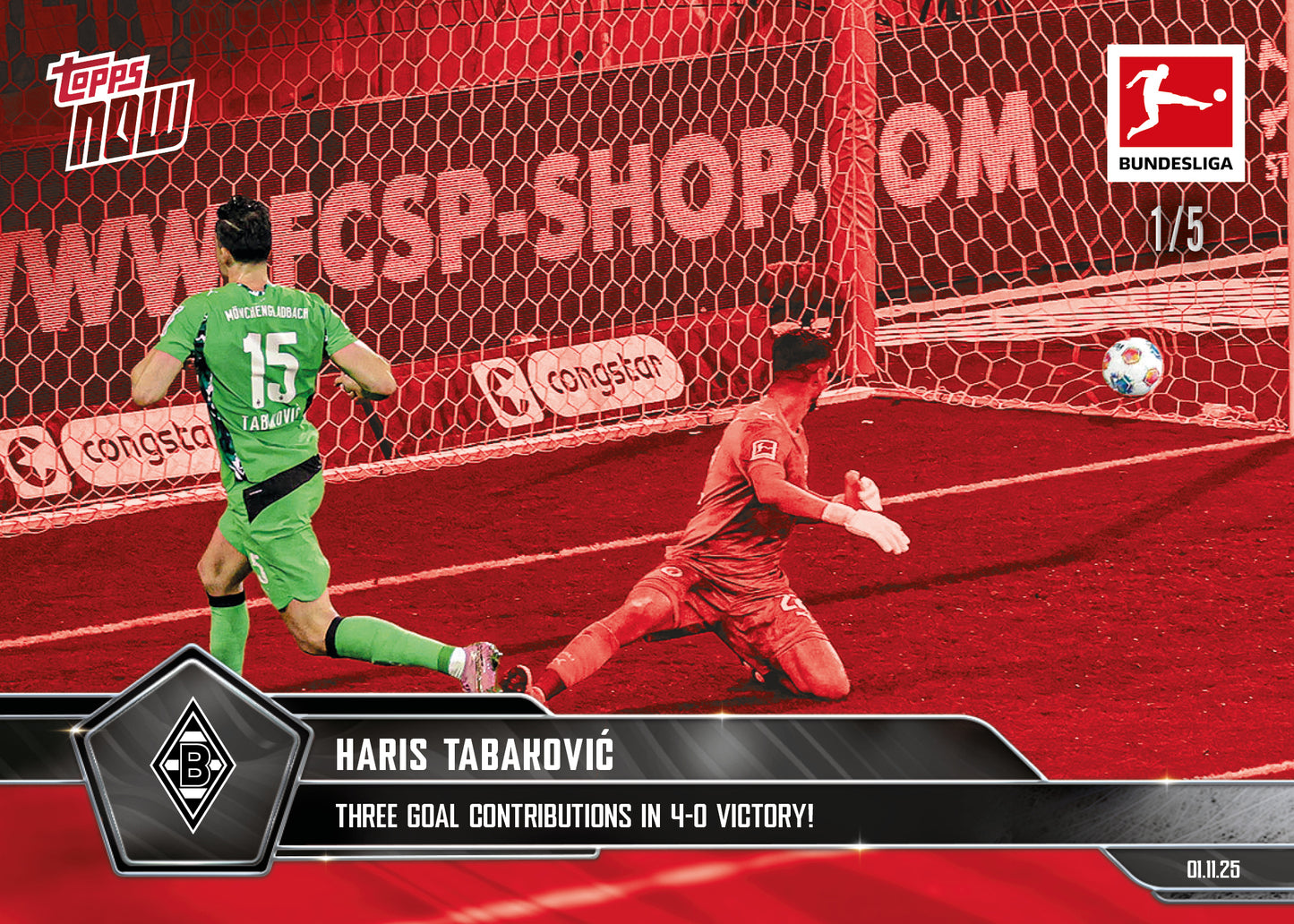 Haris Tabaković - 2025-26 Bundesliga Topps NOW® - Card 52