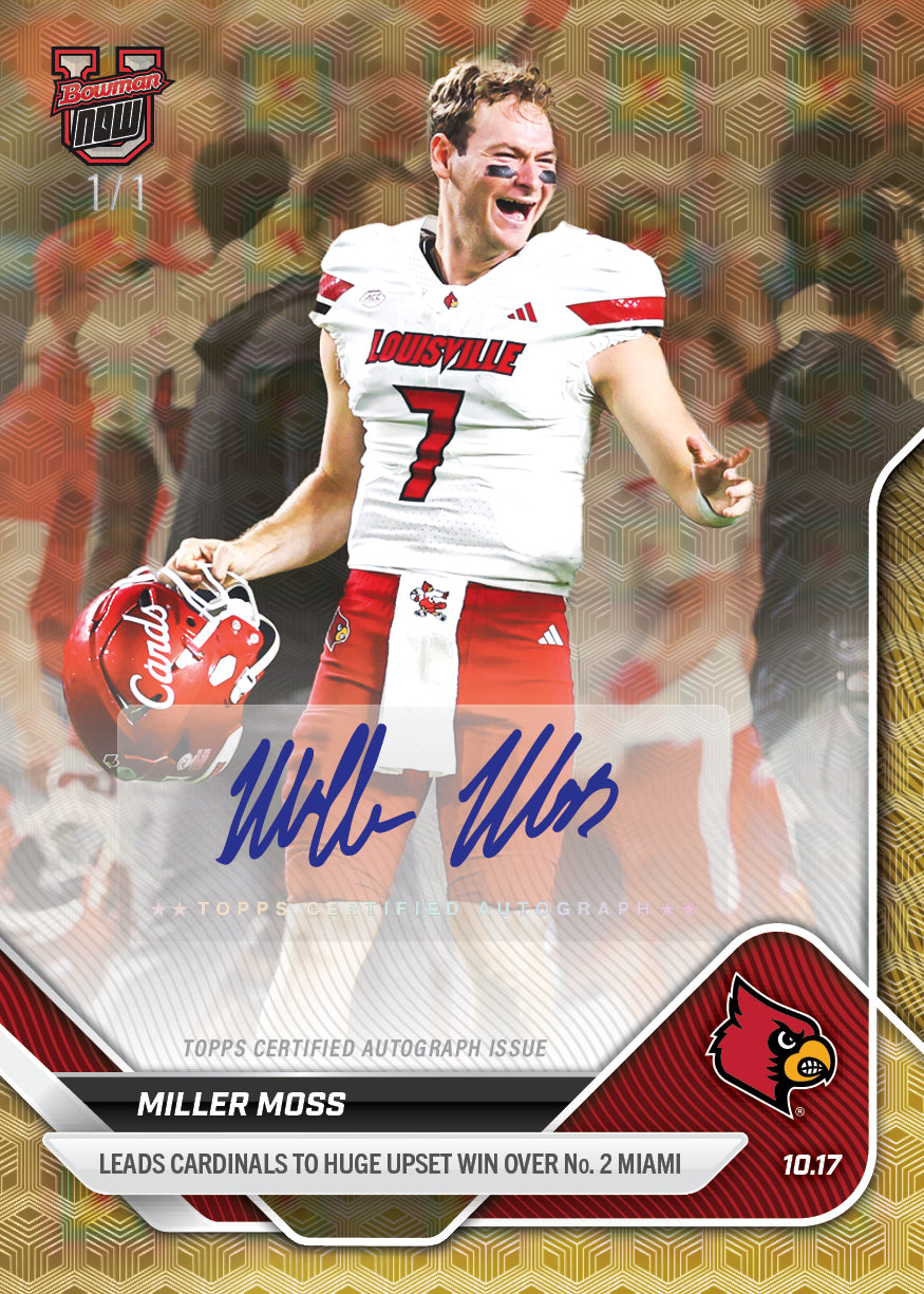 Miller Moss - 2025-26 Bowman U NOW® Football - Card 30 - PR: 192