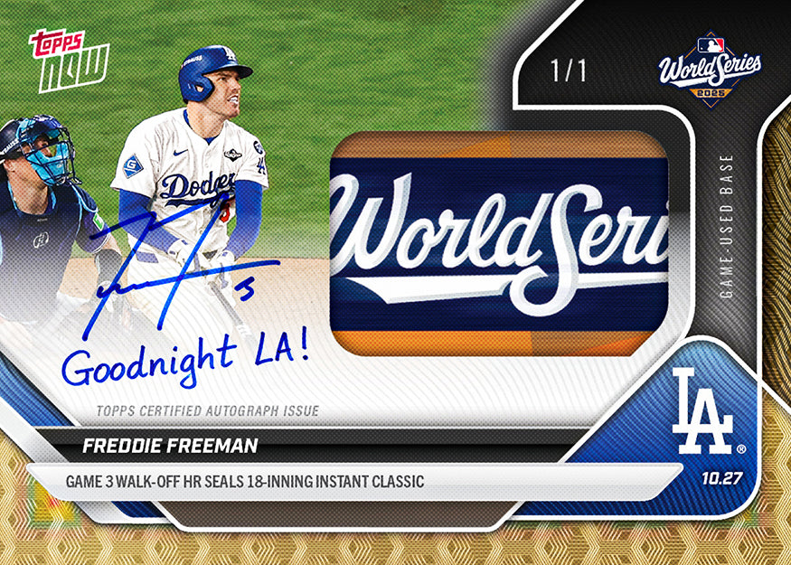 Freddie Freeman - 2025 MLB Topps NOW® - Card 908 - PR: 28156