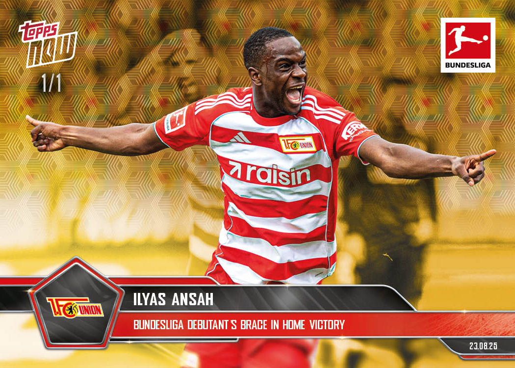 Ilyas Ansah - 2025-26 Bundesliga Topps NOW® - Card 8 - PR: 125