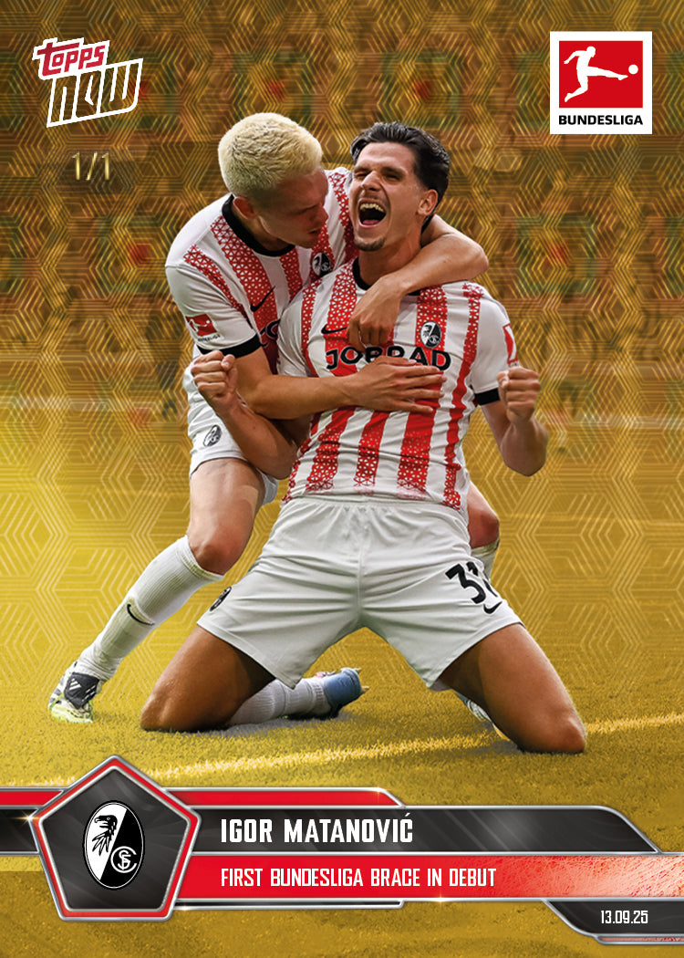Igor Matanović - 2025-26 Bundesliga Topps NOW® - Card 19 - PR: 184