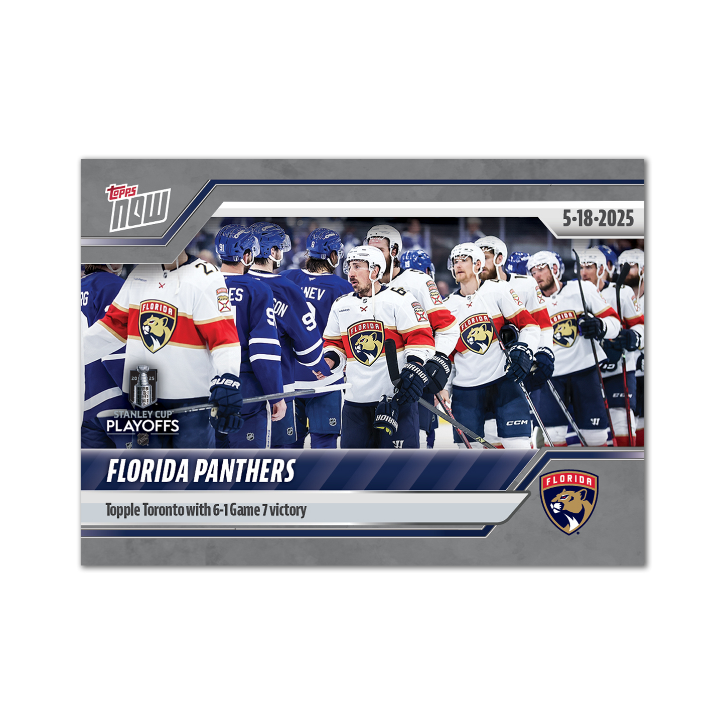 Florida Panthers - 2024-25 NHL Topps NOW® - Sticker # 188 Pack - PR: 180