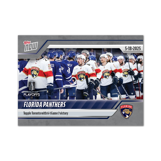 Florida Panthers - 2024-25 NHL Topps NOW® - Sticker # 188 Pack - PR: 180