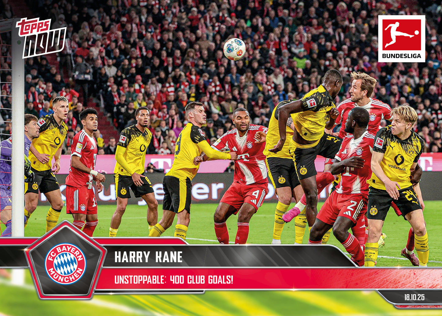Harry Kane - 2025-26 Bundesliga Topps NOW® - Card 43 - PR: 513