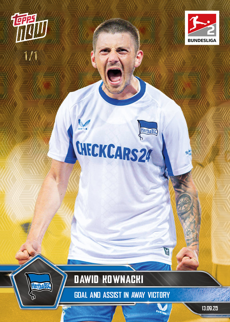 Dawid Kownacki - 2025-26 Bundesliga Topps NOW® - Card 21 - PR: 280
