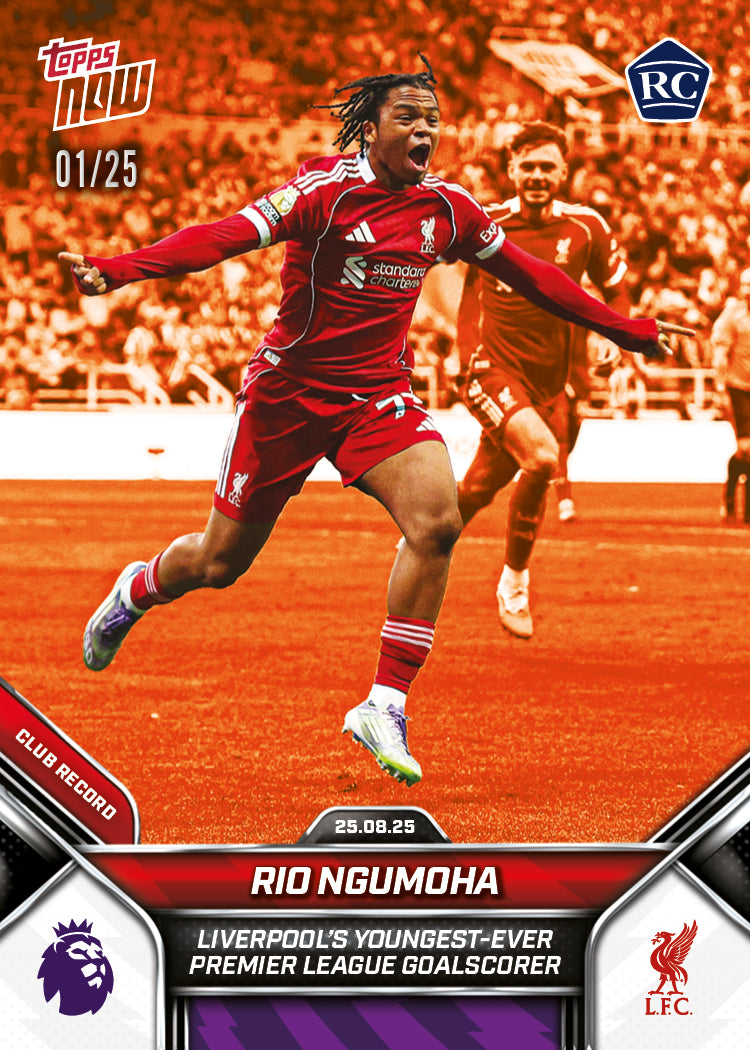 Rio Ngumoha - 2025-26 Premier League Topps NOW® - Card 11 - LOOK FOR AUTO - PR: 11401