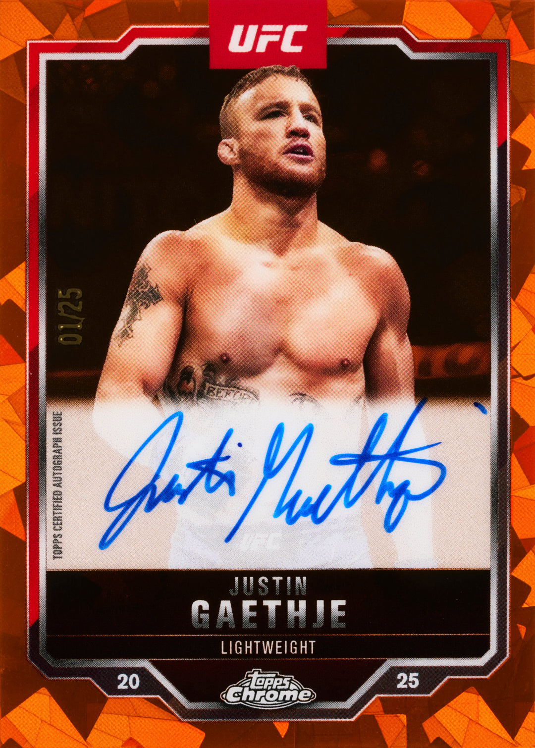 2025 Topps Chrome® UFC - Sapphire Edition - Hobby Box - Sealed Case