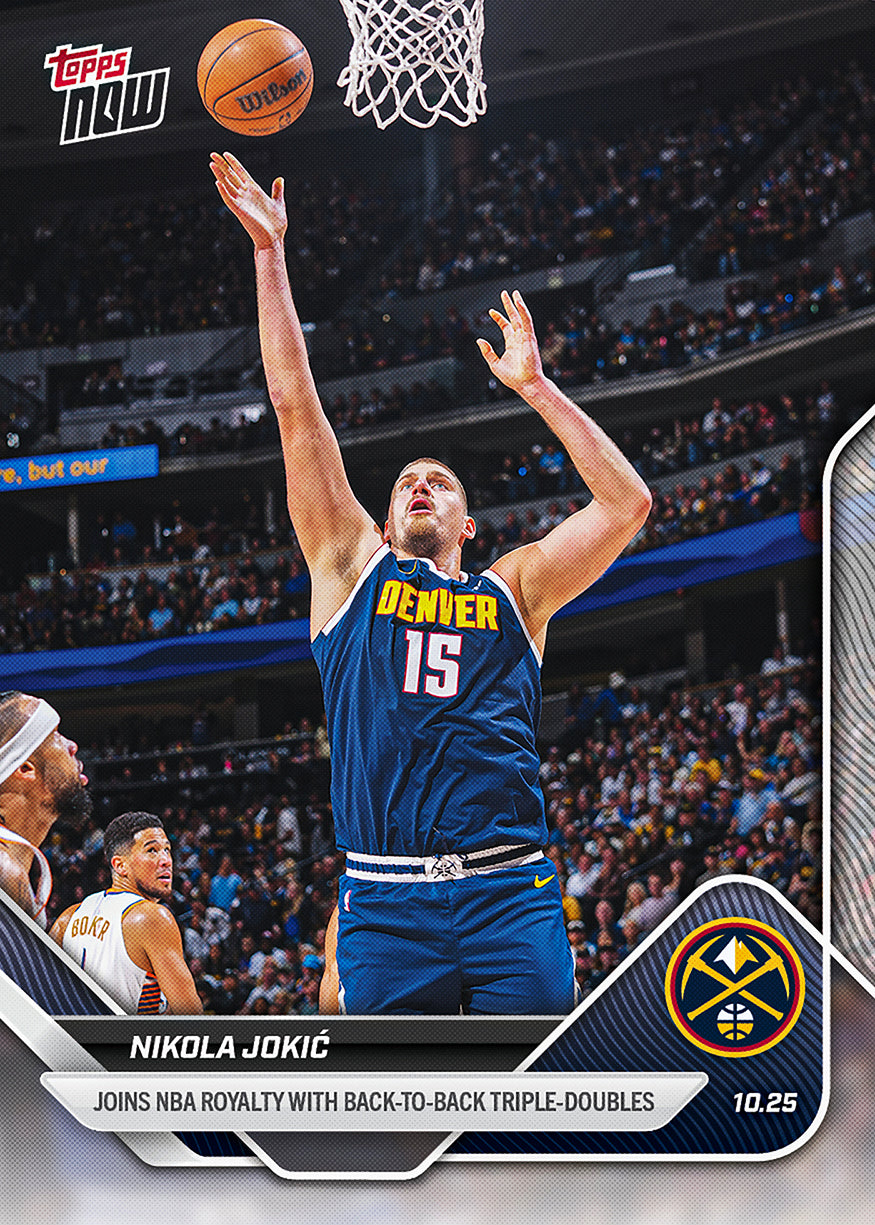 Nikola Jokić - 2025-26 NBA Topps NOW® - Card 27 - PR: 687