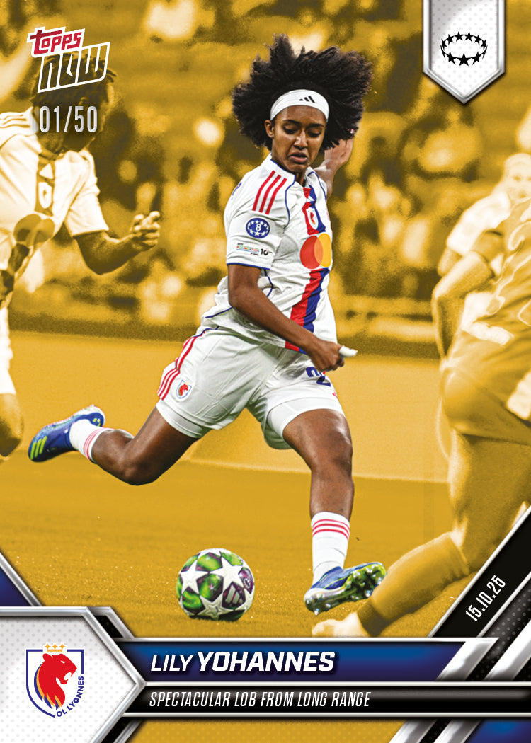 Lily Yohannes - 2025-26 UWCL Topps NOW® - Card 4 - PR: 365