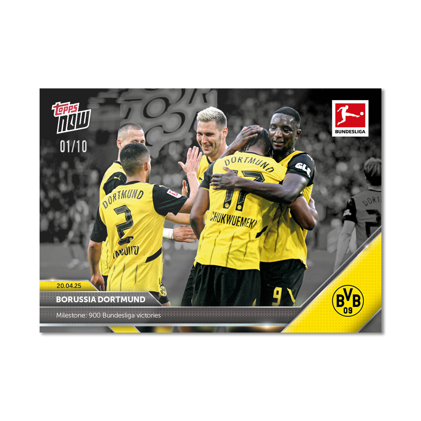 Borussia Dortmund - 2024-25 Bundesliga Topps NOW® Card 170 - PR: 1168