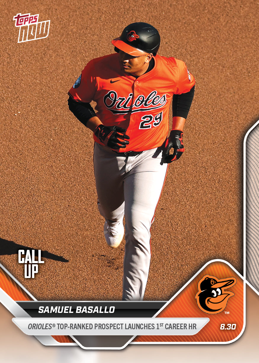 Samuel Basallo - 2025 MLB Topps NOW® - Card 634 - PR: 1656