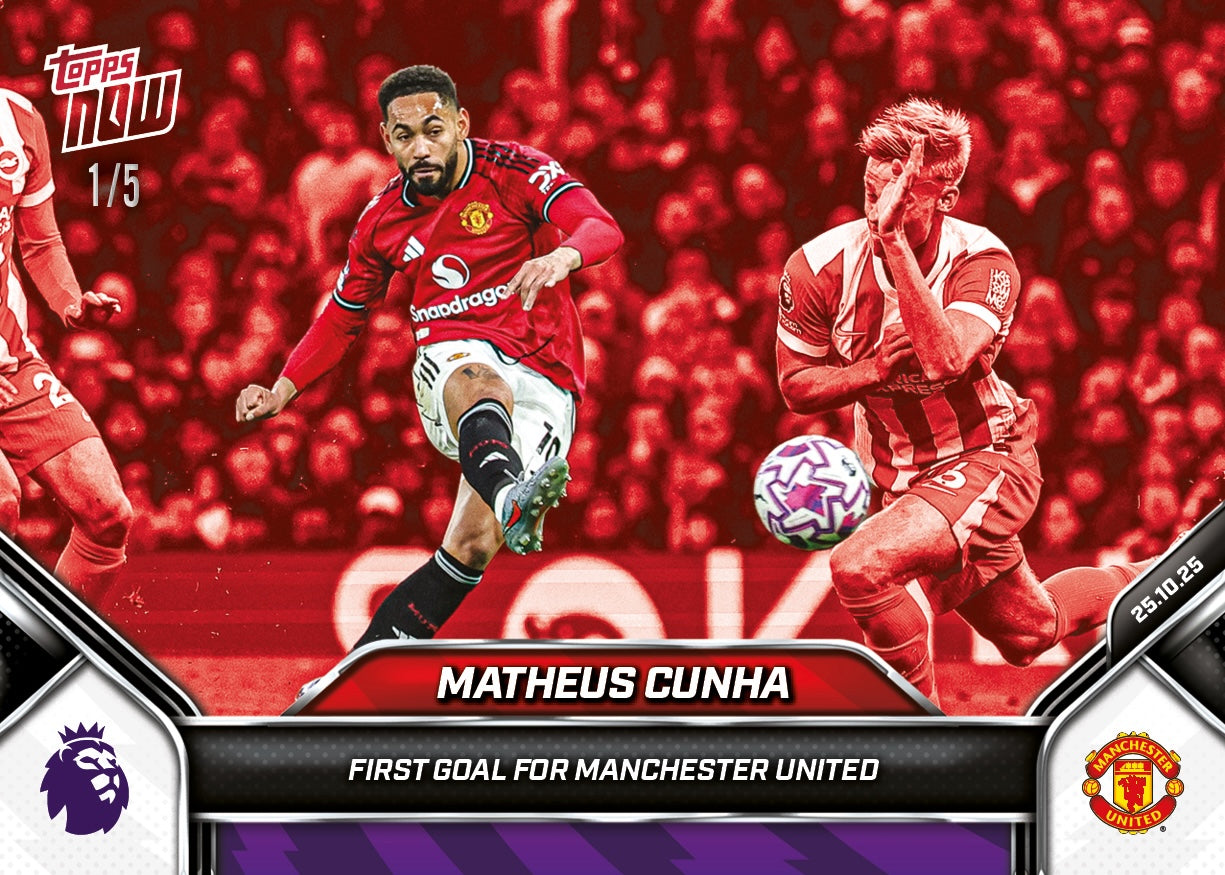 Matheus Cunha - 2025-26 Premier League Topps NOW® - Card 40