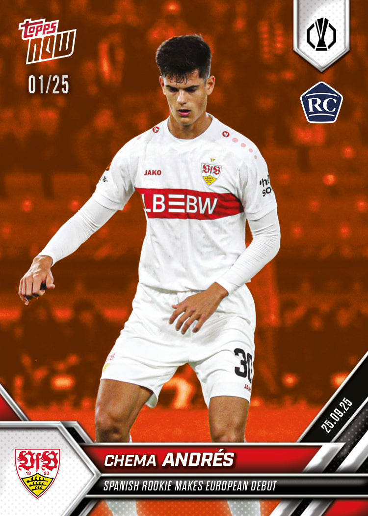 Chema Andrés - 2025-26 UEL Topps NOW® Card 3 - PR: 314