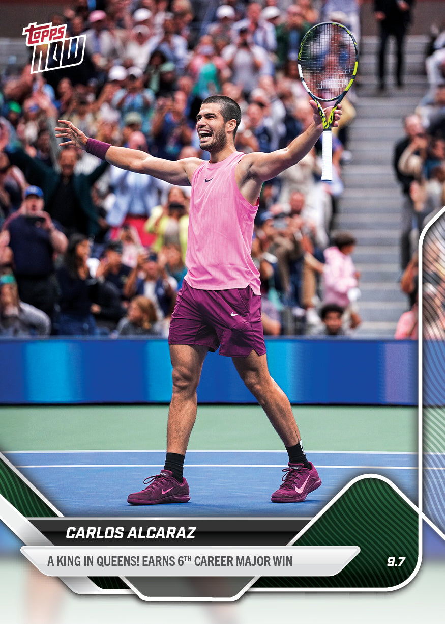Carlos Alcaraz - 2025 Tennis Topps NOW® - Card TN-CA - LOOK FOR AUTOS - PR: 11826