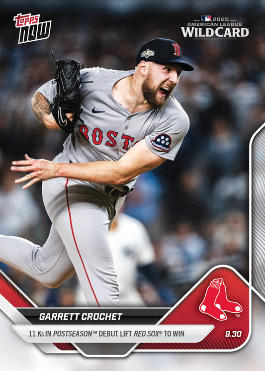 Garrett Crochet - 2025 MLB Topps NOW® - Card 800 - PR: 1574