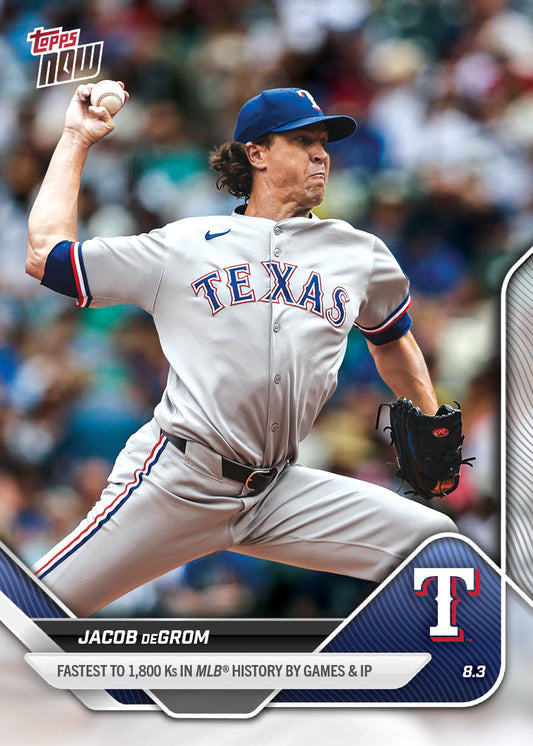 Jacob deGrom - 2025 MLB Topps NOW® - Card 512 - PR: 715