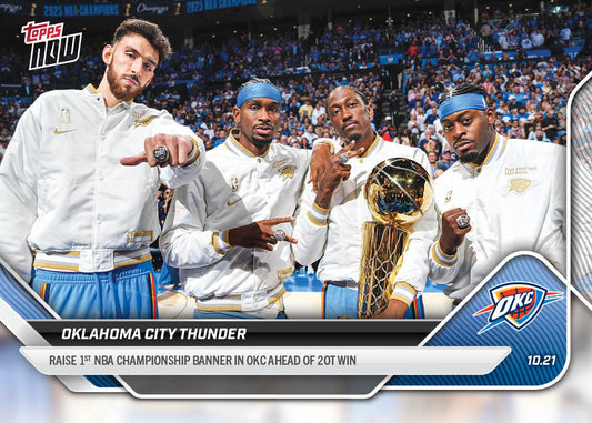 Oklahoma City Thunder - 2025-26 NBA Topps NOW® - Card 2 - PR: 4033
