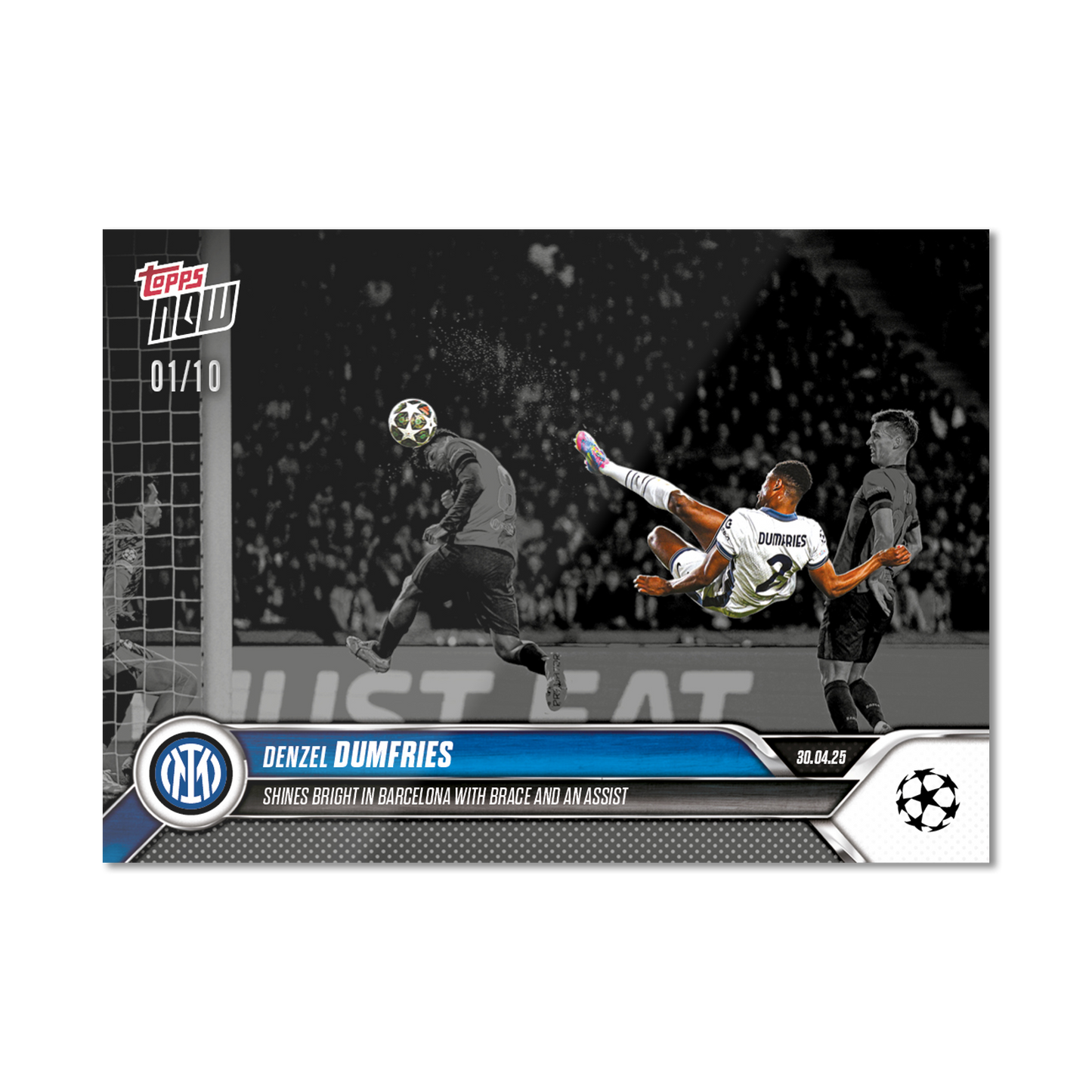 Denzel Dumfries - 2024-25 UCL Topps NOW® - Card 151 - PR: 451