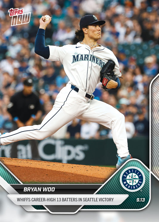 Bryan Woo - 2025 MLB Topps NOW® - Card 710 - PR: 779