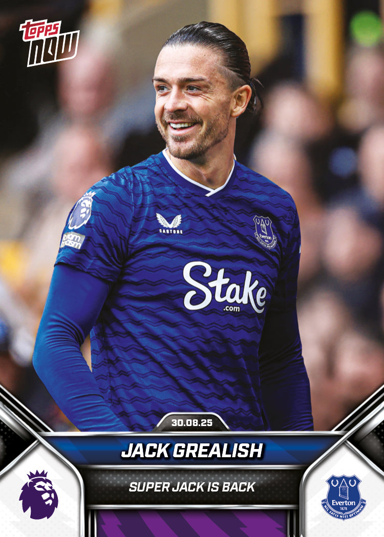 Jack Grealish - 2025-26 Premier League Topps NOW® - Card 12 - PR: 675
