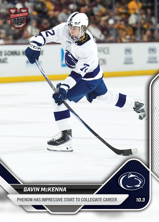 Gavin McKenna - 2025-26 Bowman U NOW® Hockey - Card 1 - PR: 14060