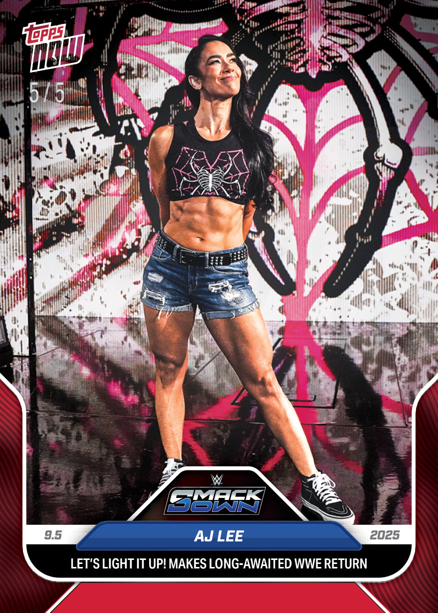 AJ Lee - 2025 WWE Topps NOW® - Card 92 - PR: 14948